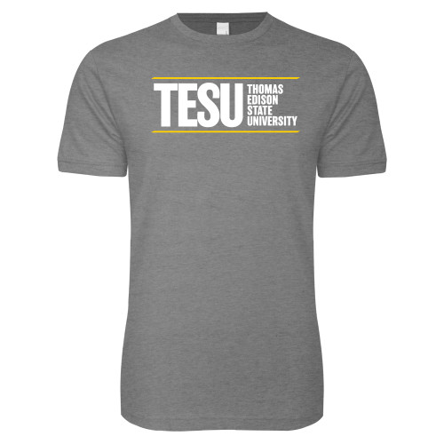  Next Level Heather Grey SoftStyle T Shirt - Thomas Edison State University