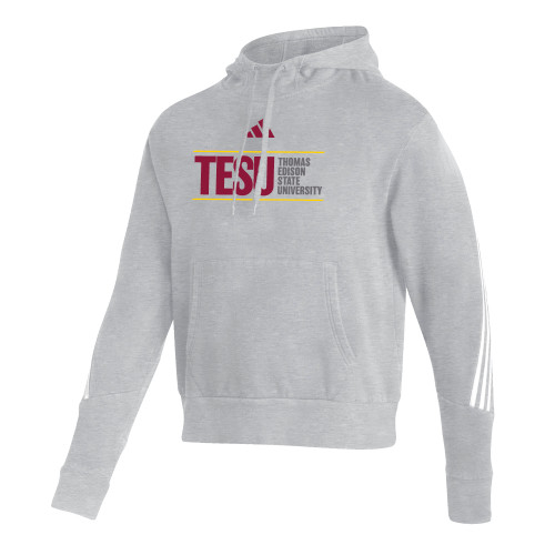  Adidas Medium Grey Heather Pullover Hood - ADIDAS - Thomas Edison State University