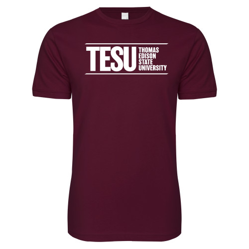  Next Level Maroon SoftStyle T Shirt - Thomas Edison State University