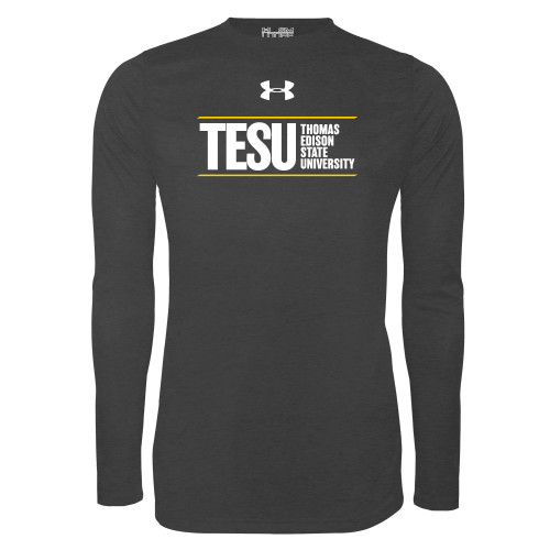  Under Armour Carbon Heather Long Sleeve Tech Tee - UA - Thomas Edison State University