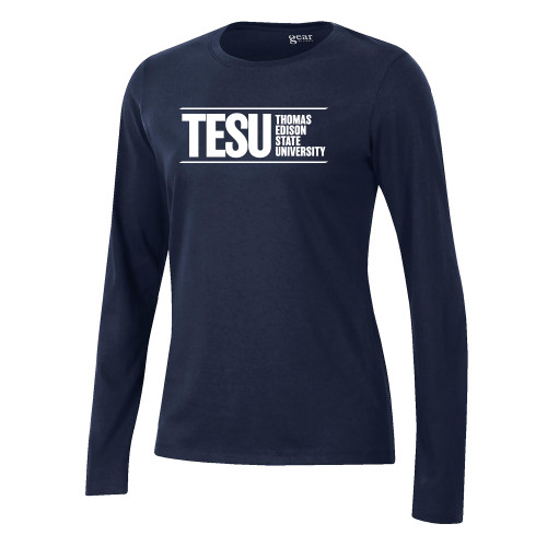  Gear Womens Navy Long Sleeve Tee - Thomas Edison State University