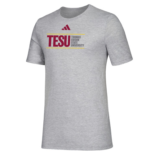  Adidas Medium Grey Heather Fresh Tee - ADIDAS - Thomas Edison State University