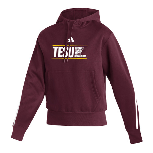  Adidas Womens Maroon Pullover Hood - ADIDAS - Thomas Edison State University