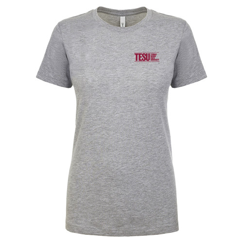  Next Level Womens Heather Grey Ideal T Shirt - Thomas Edison State University