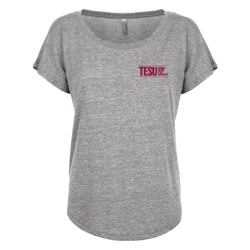  Next Level Womens Premium Heather Triblend Dolman Tee - Thomas Edison State University