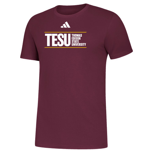  Adidas Maroon Fresh Tee - ADIDAS - Thomas Edison State University