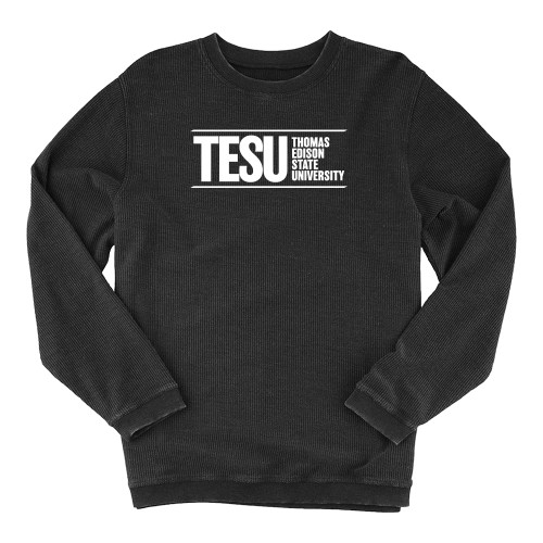  Boxercraft Womens Black Corded Crew - Thomas Edison State University