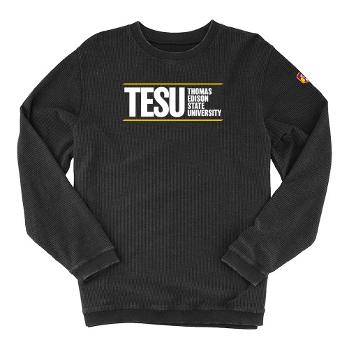  Boxercraft Womens Black Corded Crew - Thomas Edison State University