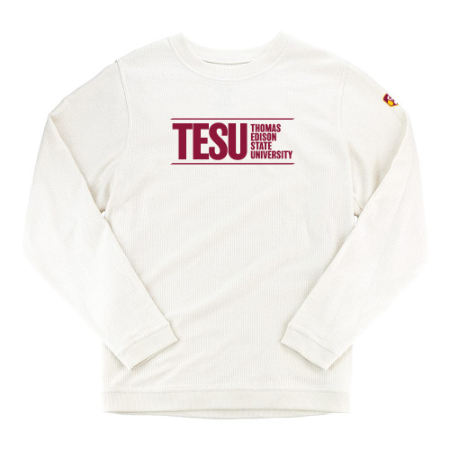 Boxercraft Womens Cream Corded Crew - Thomas Edison State University