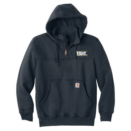  Carhartt Navy Rain Defender Paxton Hooded Zip Sweatshirt - Thomas Edison State University