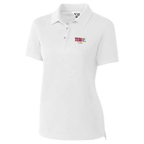  C&B Womens White Advantage Polo - Thomas Edison State University - Alumni