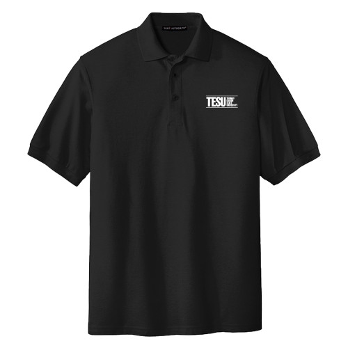  Extended Black Silk Touch Polo - Thomas Edison State University