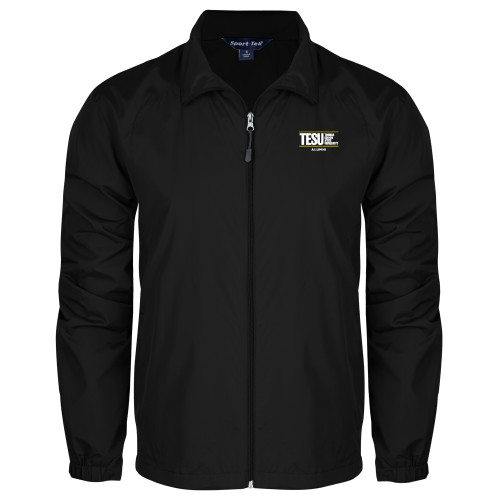  Black Full Zip Wind Jacket - Thomas Edison State University - Alumni