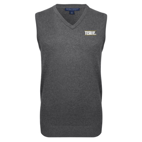 Charcoal VNeck Sweater Vest - Thomas Edison State University