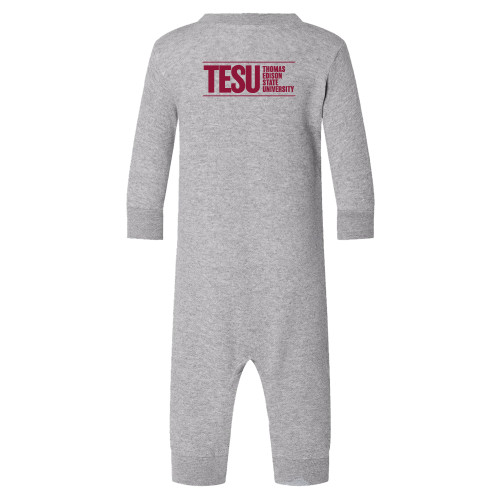  Heather Grey Fleece Onesie - Thomas Edison State University