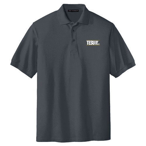  Extended Charcoal Silk Touch Polo - Thomas Edison State University