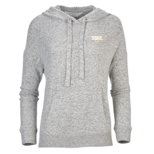  Boxercraft Womens Oxford Grey Heather Cuddle Soft Hoodie - Thomas Edison State University - Alumni