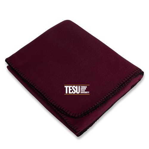  Maroon Arctic Fleece Blanket - Thomas Edison State University