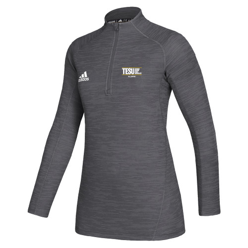  Adidas Womens Grey Game Mode 1/4 Zip - Thomas Edison State University - Alumni