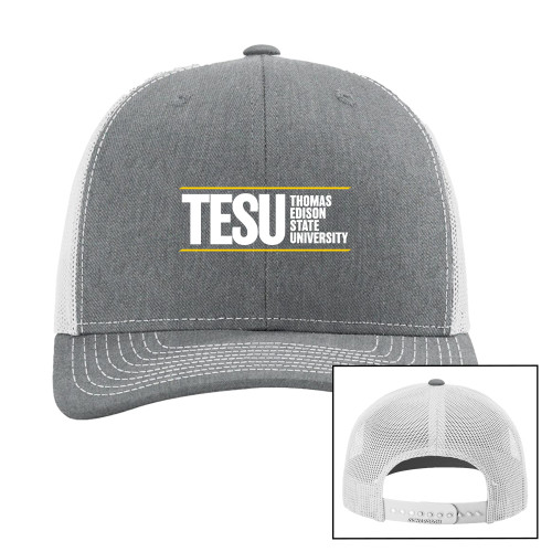  Richardson Heather Grey/Light Grey Trucker Hat - Thomas Edison State University
