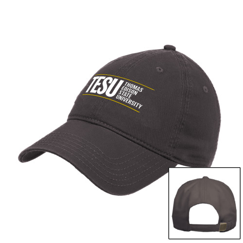  Charcoal Unstructured Adjustable Low Profile Hat - Thomas Edison State University