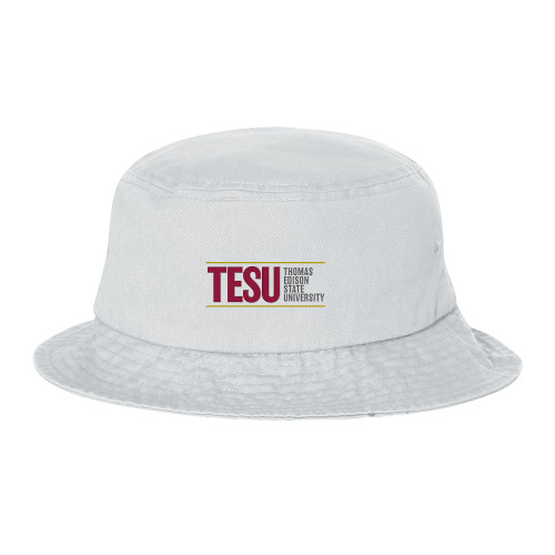  Sportsman White Bucket Hat - Thomas Edison State University