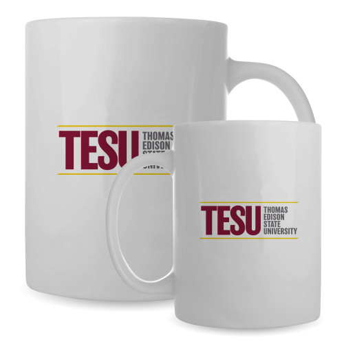  Full Color White Mug 15oz - Thomas Edison State University