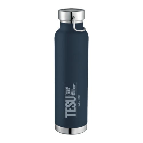  Thor Copper Vacuum Insulated Navy Bottle 22oz - Alumni - Thomas Edison State University Engraved