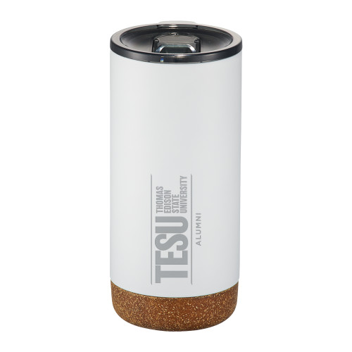  Valhalla Vacuum Insulated White Tumbler 16oz - Alumni - Thomas Edison State University Engraved