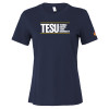 Thumbnail image for  Bella + Canvas Womens Navy Relaxed Cotton T Shirt