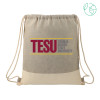 Thumbnail image for  Split Recycled Cotton Grey/Natural Drawstring Bag