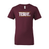 Thumbnail image for  Bella + Canvas Youth Maroon Jersey T Shirt