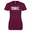 Thumbnail image for  Next Level Womens Maroon Boyfriend Tee