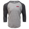 Thumbnail image for  Threadfast Unisex Black Triblend 3/4 Sleeve Raglan