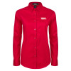 Thumbnail image for  Womens Red Twill Button Down Long Sleeve 