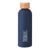 Thumbnail image for  Blair Navy Stainless Steel Bottle w/ Bamboo Lid 17 oz