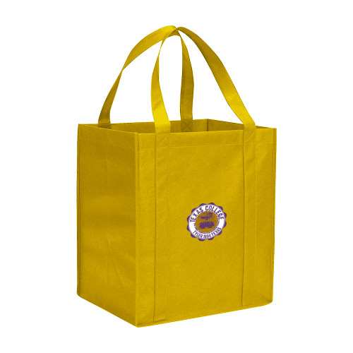  Non Woven Gold Grocery Tote - Seal