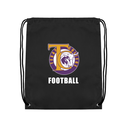  Black Drawstring Backpack - TC Football