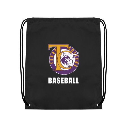  Black Drawstring Backpack - TC Baseball