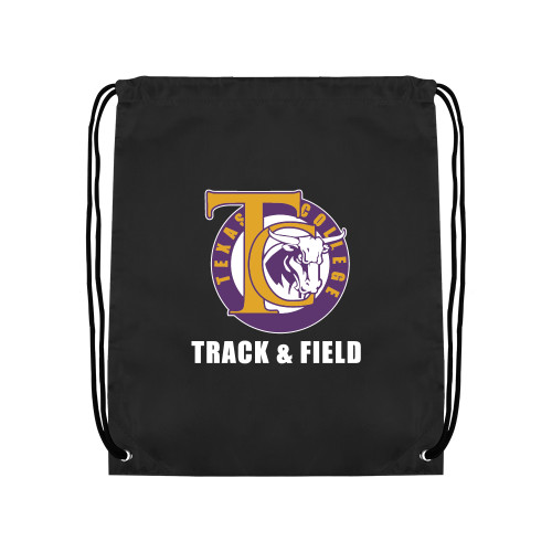  Black Drawstring Backpack - TC Track and Field
