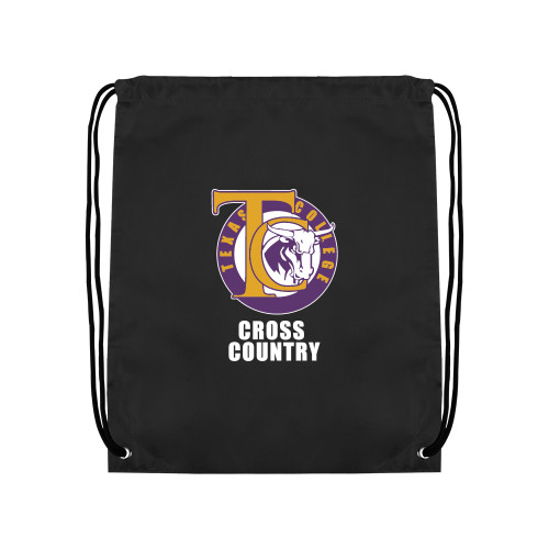  Black Drawstring Backpack - TC Cross Country