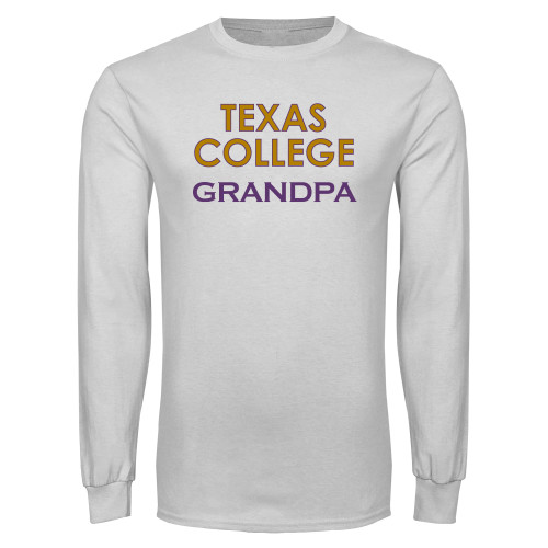  White Long Sleeve T Shirt - TC Grandpa