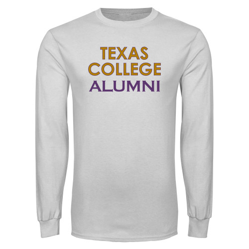  White Long Sleeve T Shirt - TC Alumni