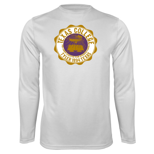  White Performance Long Sleeve Shirt - Seal