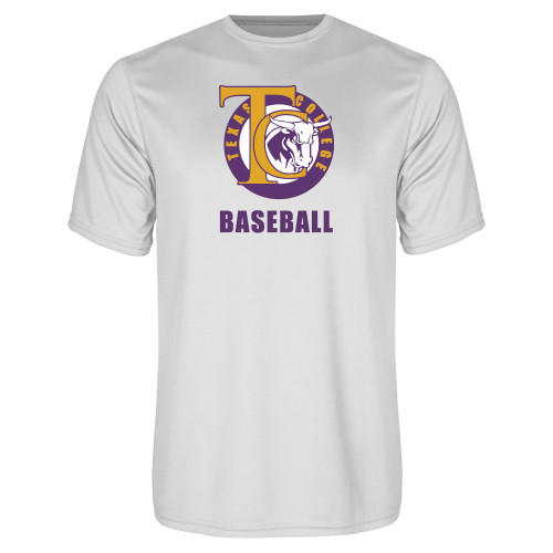  White Performance Tee - TC Baseball