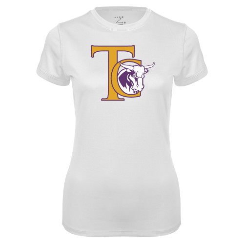  Womens White Performance Tee - TC