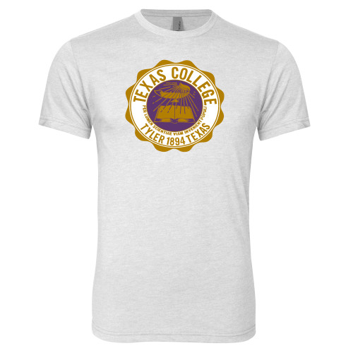  Next Level Heather White Triblend Tee - Seal