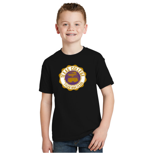  Youth Black T Shirt - Seal