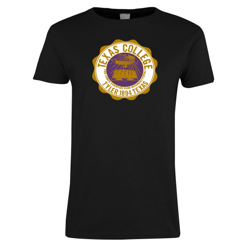  Womens Black Short Sleeve Tee - Seal
