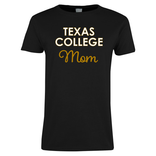  Womens Black Short Sleeve Tee - TC Mom
